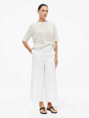Foto van product Culottes met wijde pijpen in popeline s.Oliver wit
