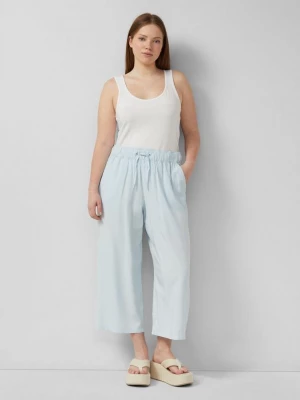 Foto van product Culottes van viscose met elastische tailleband QS blauw