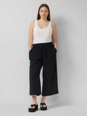 Foto van product Culottes van viscose met elastische tailleband QS zwart
