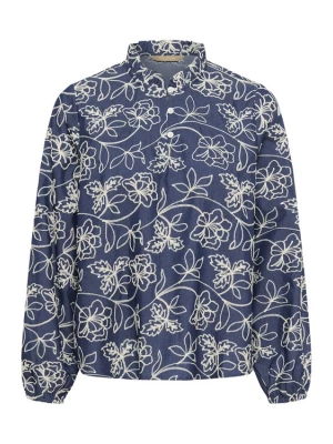Foto van product CULTURE Blouse 'Nikola' blauw / wit