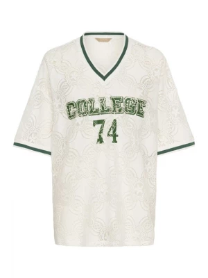 Foto van product CULTURE Shirt 'CUCollege' spar / wit
