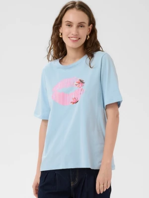 Foto van product CULTURE Shirt 'Kula' lichtblauw / lichtroze