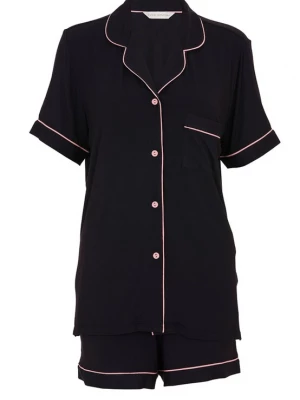 Foto van product Cyberjammies Korte pyjama 'Bonnie' pink / zwart