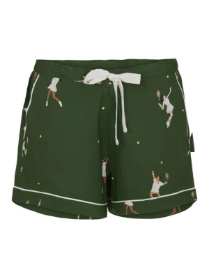 Foto van product Cyberjammies Korte pyjama 'Charlie' donkerbeige / donkergroen / wit