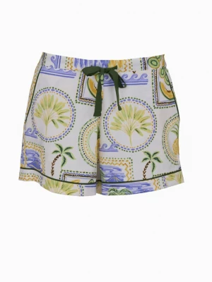 Foto van product Cyberjammies Korte pyjama 'Cora' blauw / geel / groen / wit