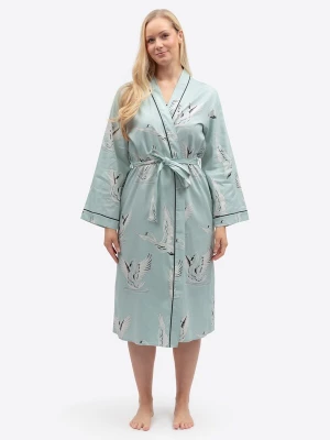 Foto van product Cyberjammies Ochtendjas 'Grace' pastelblauw / zwart / offwhite