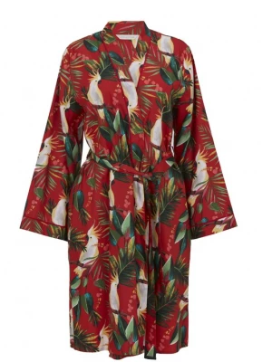 Foto van product Cyberjammies Ochtendjas 'Tara' groen / rood / wit
