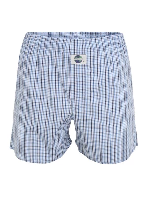 Foto van product D.E.A.L International Boxershorts 'Check' blauw / lichtblauw / donkerblauw / wit