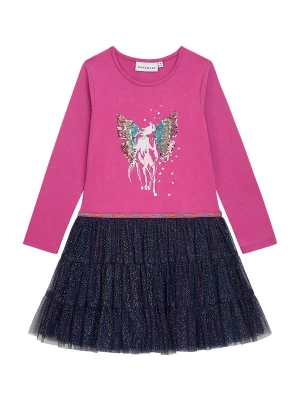 Foto van product Danamade Jurk cyaan blauw / donkerblauw / pink / rosa
