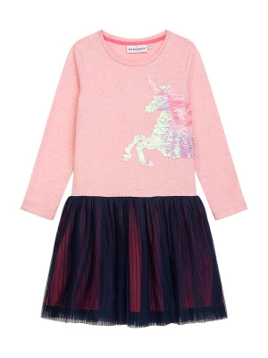 Foto van product Danamade Jurk navy / lichtroze / roze gemêleerd / zilver