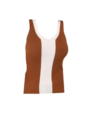 Foto van product Dandalo Top bruin / wit