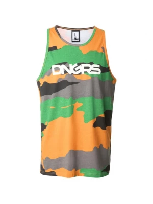 Foto van product Dangerous DNGRS Shirt groen / kaki / oranje / wit