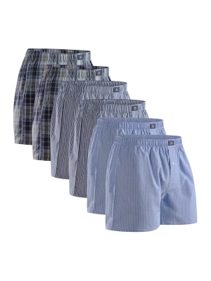 Foto van product DANISH ENDURANCE Boxershorts 'Organic Woven' navy / lichtblauw / olijfgroen / wit