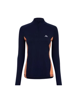 Foto van product DANISH ENDURANCE Functioneel shirt 'Half Zip' donkerblauw / oranje / wit