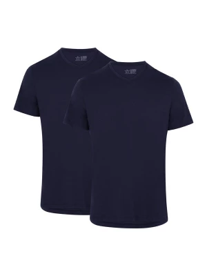 Foto van product DANISH ENDURANCE Shirt 'Ease V-Neck' donkerblauw