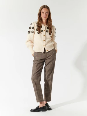 Foto van product Dea Kudibal Gebreid vest 'Felinedea ' beige / bruin / zwart