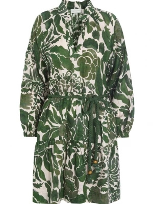 Foto van product Dea Kudibal Jurk 'Vania' lichtbeige / groen