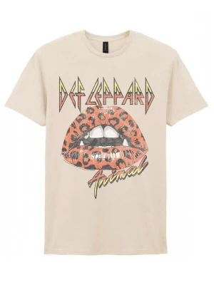 Foto van product Def Leppard Shirt 'Lips' natuurwit