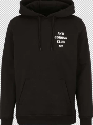 Foto van product DEF Sweatshirt 'Anti Corona' zwart / wit