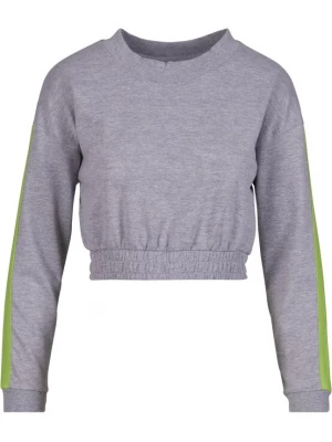 Foto van product DEF Sweatshirt 'Chelsea' grijs gemêleerd / lichtgroen