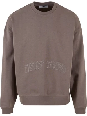 Foto van product DEF Sweatshirt 'Trust Issues' bruin gemêleerd