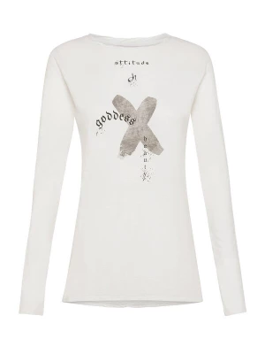 Foto van product DEHA Shirt donkerbruin / taupe / wit