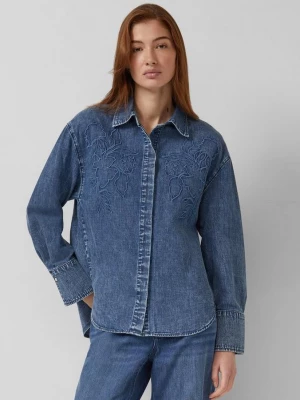 Foto van product Denim blouse met borduursel s.Oliver blauw