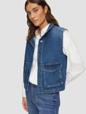 Foto van product Denim gilet met opstaande kraag s.Oliver blauw