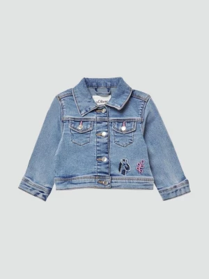 Foto van product Denim jack met borduursel en used effect s.Oliver blauw