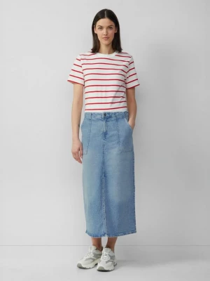 Foto van product Denim midirok met split s.Oliver blauw