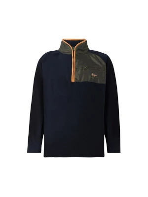 Foto van product Denim Project Tussenjas ' DP Combined Half Zip ' donkerblauw