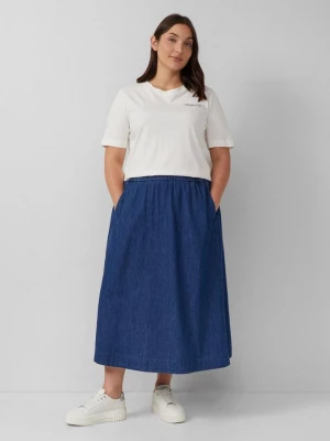 Foto van product Denim rok in midi lengte met steekzakken s.Oliver blauw