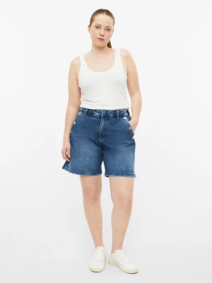 Foto van product Denim shorts met knoopdetail QS blauw