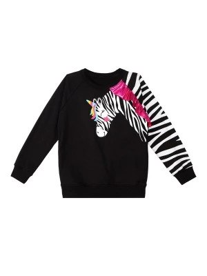 Foto van product Denokids Trui 'Zebra Ruffled' pink / zwart / wit