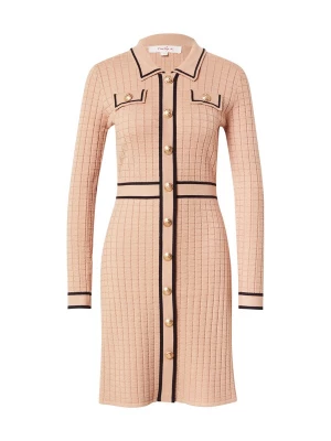 Foto van product Derhy Gebreide jurk 'CANDICE' beige / zwart