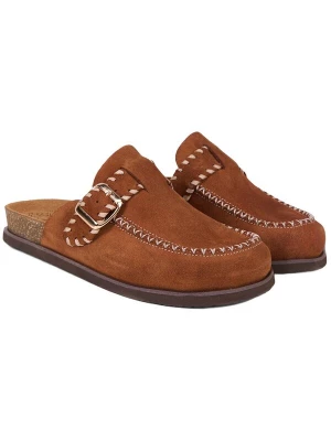 Foto van product Desa Huisschoenen 'Holzschuhe' kastanjebruin