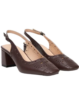 Foto van product Desa Slingpumps 'Blockabsatz-Schlupf' bruin