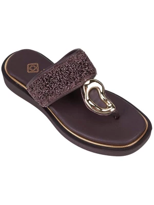 Foto van product Desa Teenslipper 'Zehenstegsandalen' bruin