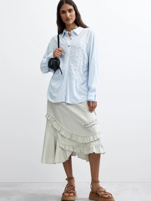 Foto van product Desigual Blouse lichtblauw / wit