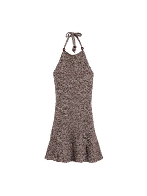 Foto van product Desigual Gebreide jurk bruin gemêleerd