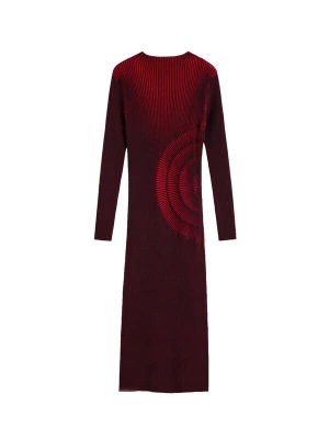 Foto van product Desigual Gebreide jurk rood / zwart