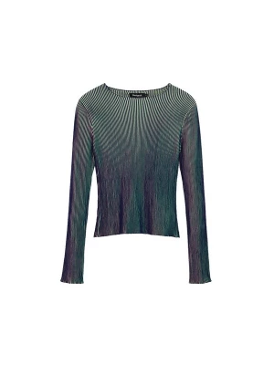 Foto van product Desigual Gebreide top crème / donkerblauw / groen / lichtgroen