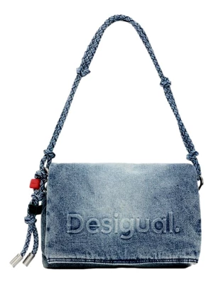 Foto van product Desigual Handtas 'Half Logo Denim' blauw
