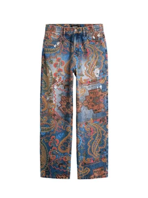 Foto van product Desigual Jeans blauw / bruin / bloedrood