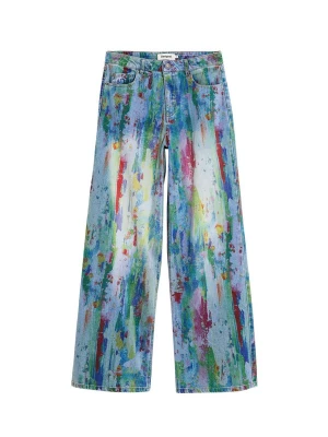Foto van product Desigual Jeans blauw denim / geel / groen / rood