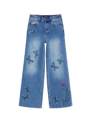 Foto van product Desigual Jeans blauw / donkerblauw / fuchsia / magenta
