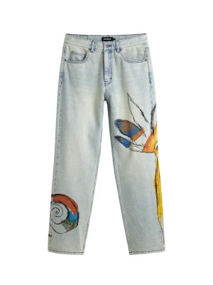 Foto van product Desigual Jeans blauw / donkerblauw / roestbruin / geel