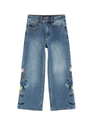 Foto van product Desigual Jeans 'Flower' blauw denim / citroen / petrol / rosa
