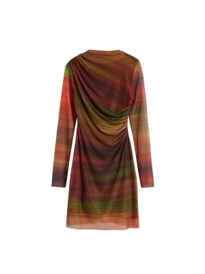 Foto van product Desigual Jurk geel / groen / oranje / zwart