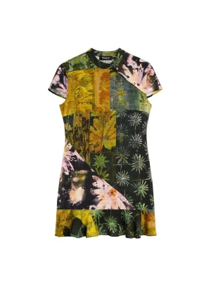 Foto van product Desigual Jurk groen / olijfgroen / oudroze / zwart
